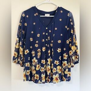 Flowy Floral Blouse